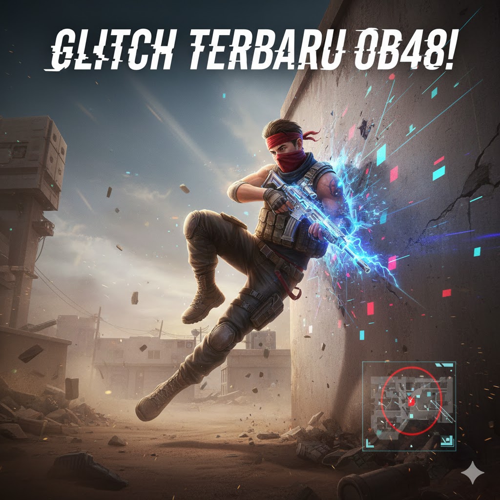 Glitch Free Fire Terbaru: Lompat Tembok Rahasia di Kalahari OB48!