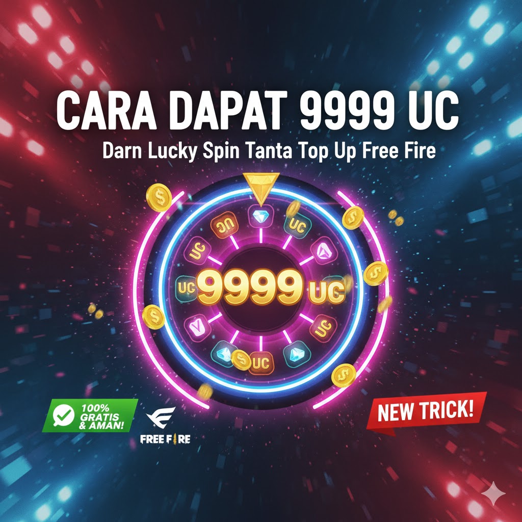 Cara Dapat 9999 UC dari Lucky Spin Tanpa Top Up Free Fire