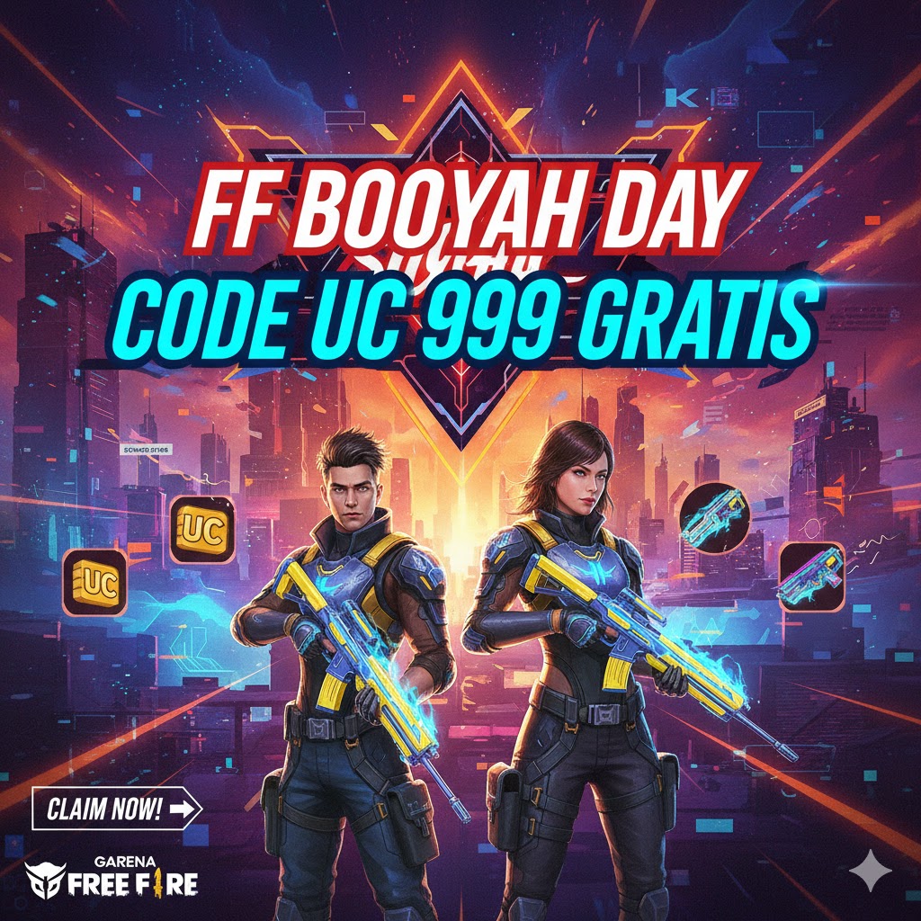 FF Booyah Day: Code UC 999 Gratis! Redeem Sekarang OB46!