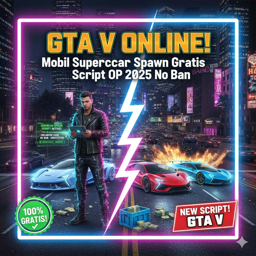 GTA V Online: Mobil Supercar Spawn Gratis Script OP 2025 No Ban!