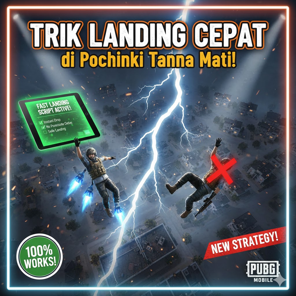 Trik Landing Cepat di Pochinki Tanpa Mati PUBG Mobile 2025!