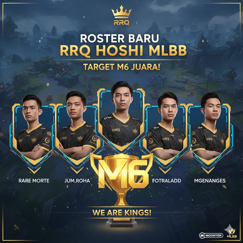 Roster Baru RRQ Hoshi MLBB, Target M6 Juara!