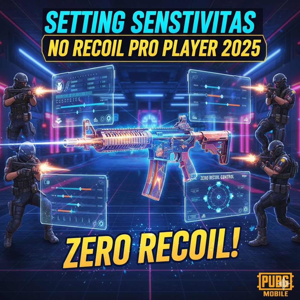 Setting Sensitivitas PUBG Mobile No Recoil Pro Player 2025