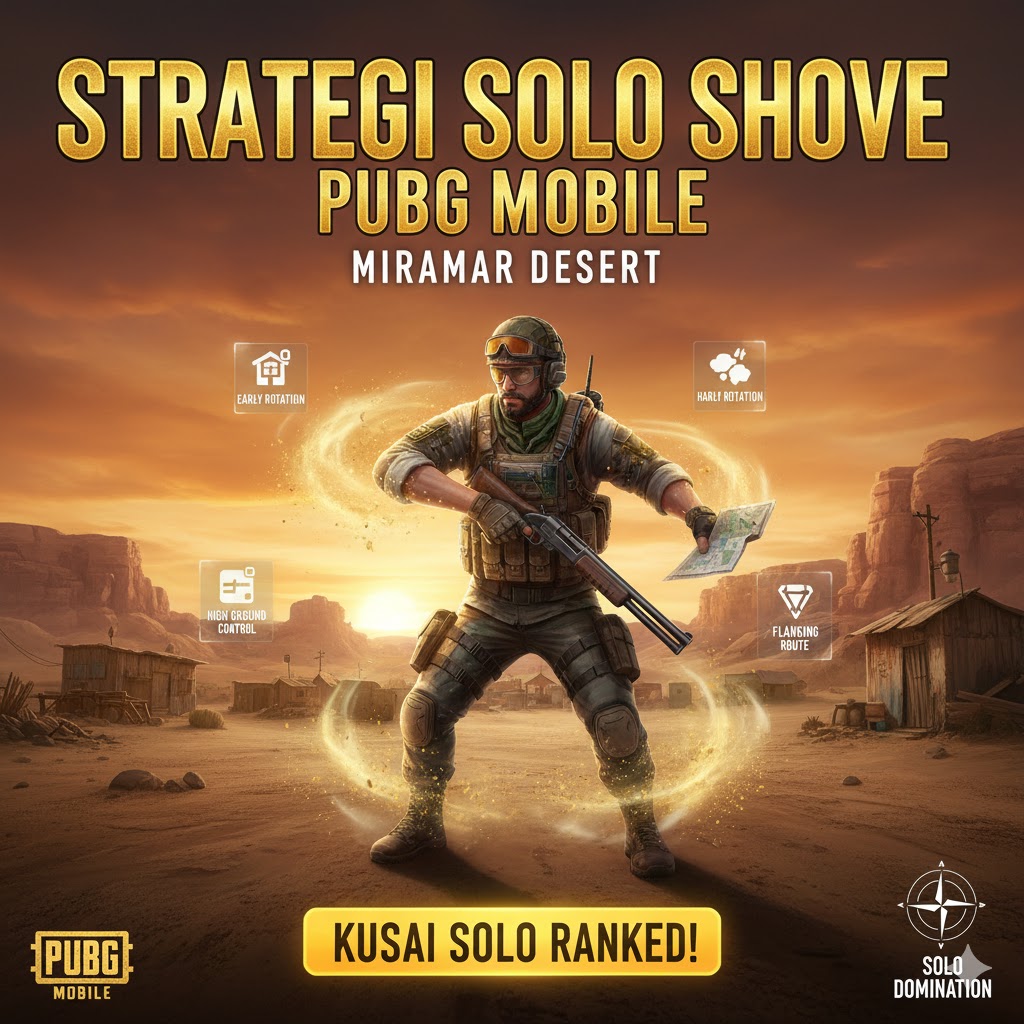 Strategi Solo Shove PUBG Mobile Miramar Desert