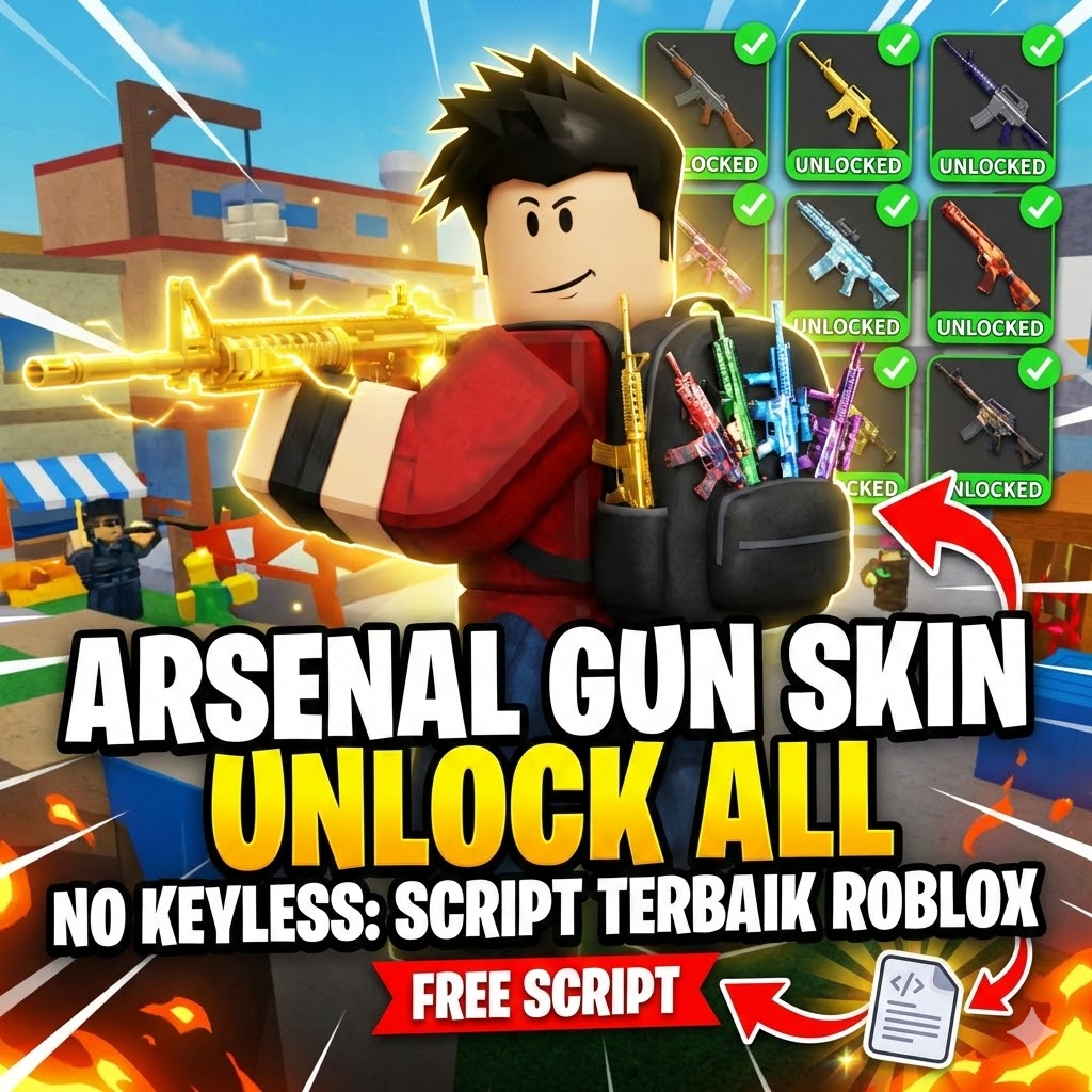 Arsenal Gun Skin Unlock All No Keyless: Script Terbaik Roblox