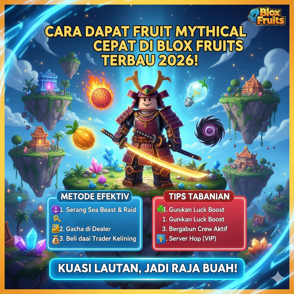 Cara Dapat Fruit Mythical Cepat di Blox Fruits Terbaru 2026