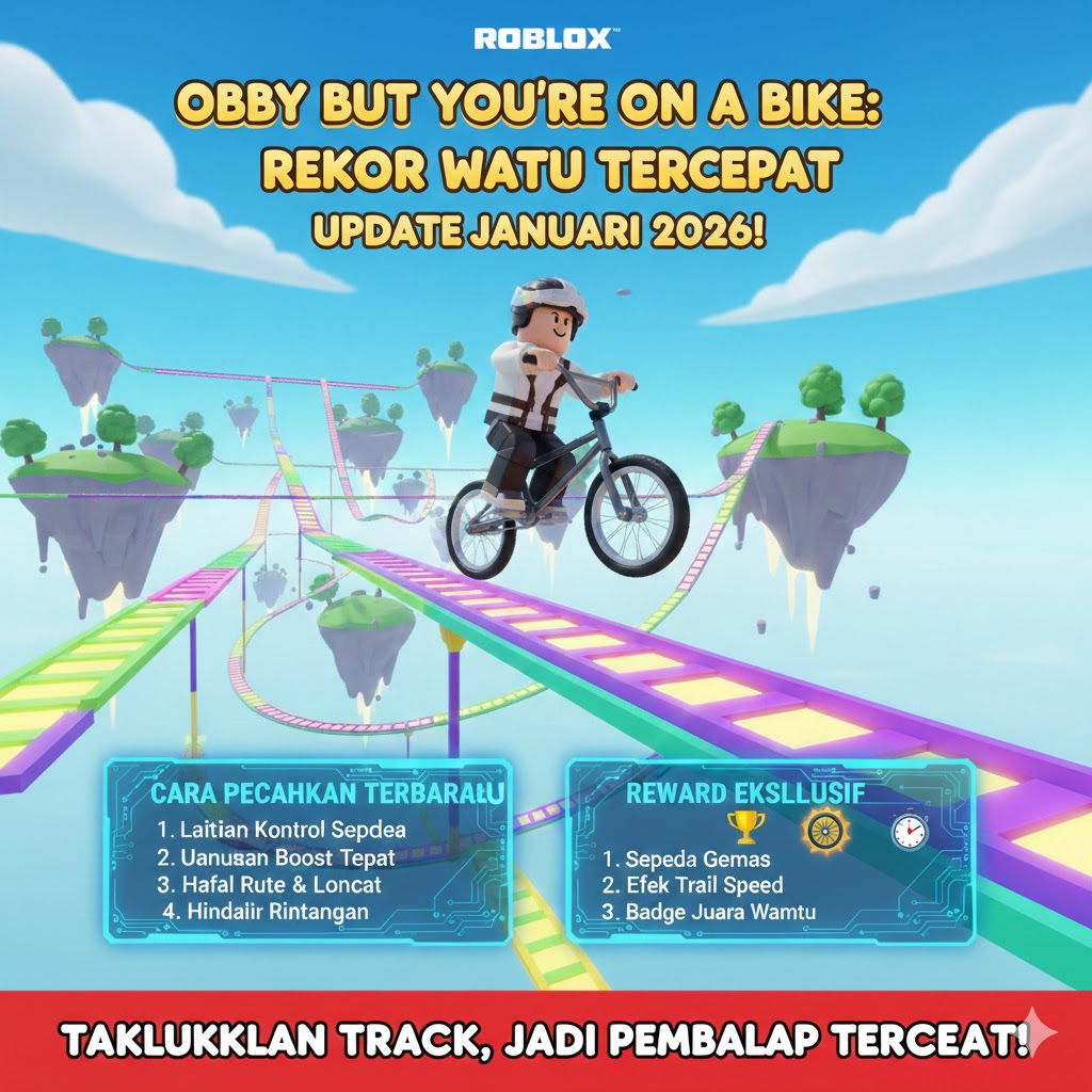 Obby But You're on a Bike: Rekor Waktu Tercepat Update Januari 2026