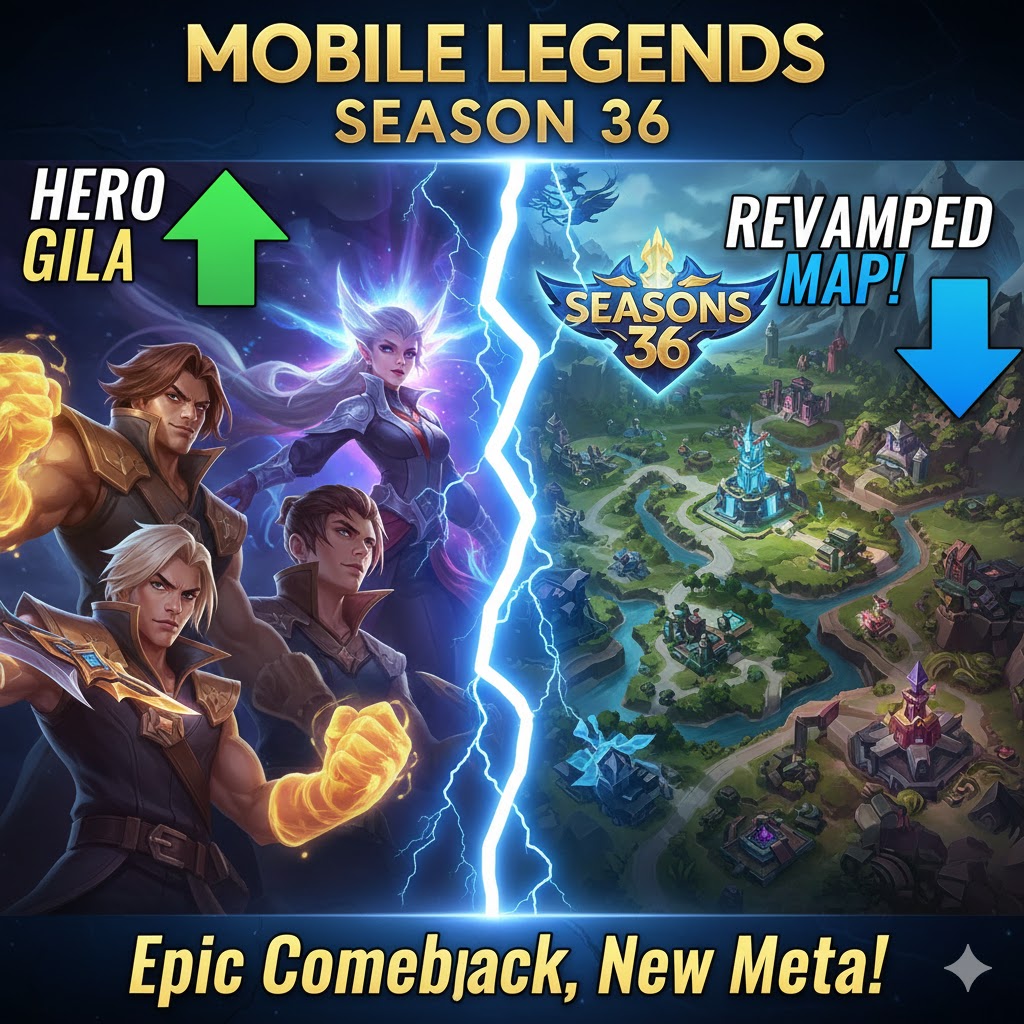 Mobile Legends Season 36: Hero Buff Gila & Revamp Map!