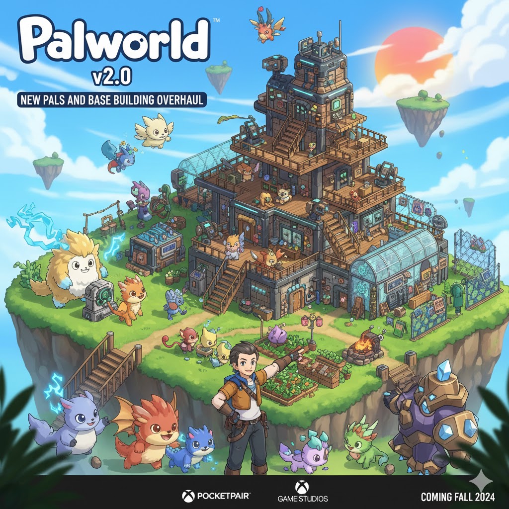 Palworld v2.0: New Pals dan Base Building Overhaul