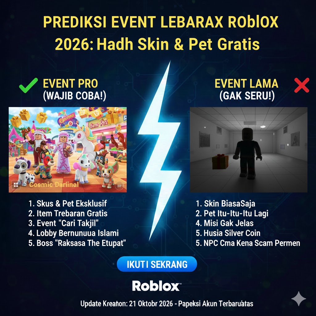 Prediksi Event Lebaran Roblox 2026: Hadiah Skin & Pet Gratis!