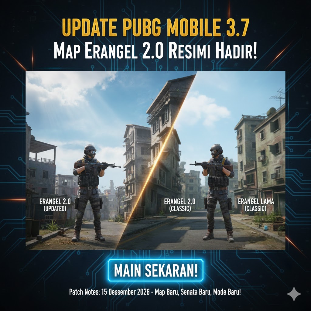 Update PUBG Mobile 3.7: Map Erangel 2.0 Resmi Hadir!