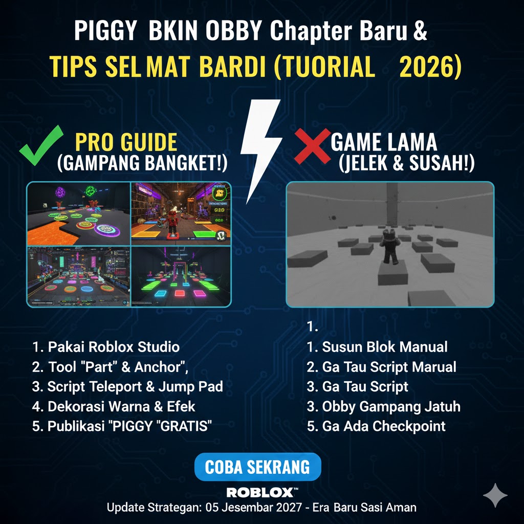 Cara Bikin Obby Roblox Sendiri (Tutorial Lengkap)!