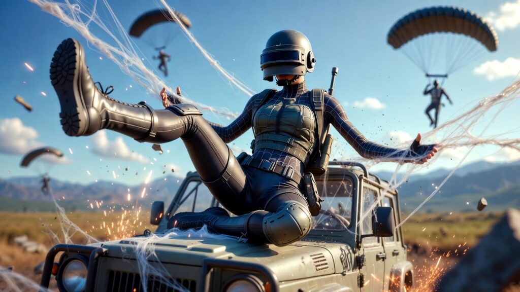 PUBG Mobile x Spider-Man Collab: Skin Web-Slinger OP!