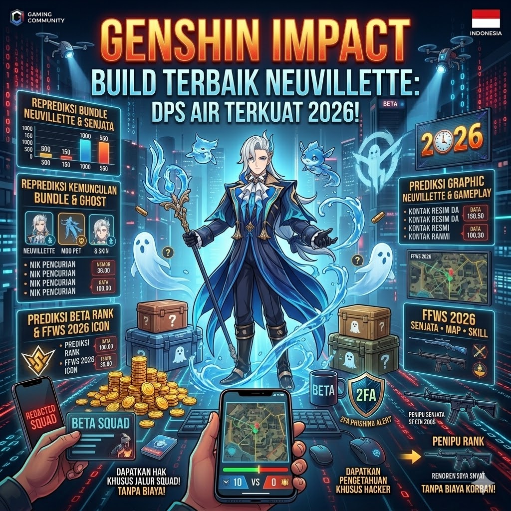 Genshin Impact Build Terbaik Neuvillette: DPS Air Terkuat 2026!