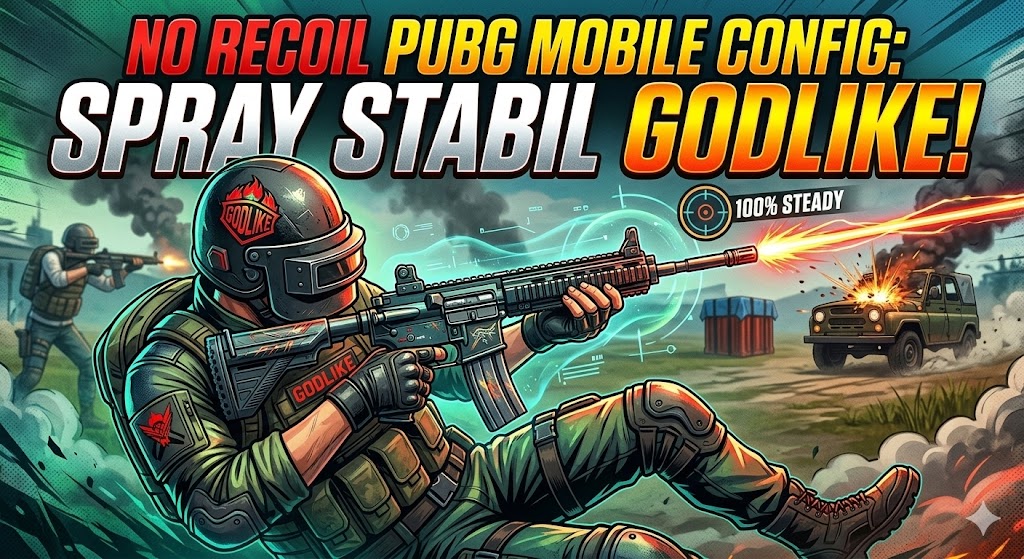 No Recoil PUBG Mobile Config: Spray Stabil Godlike!