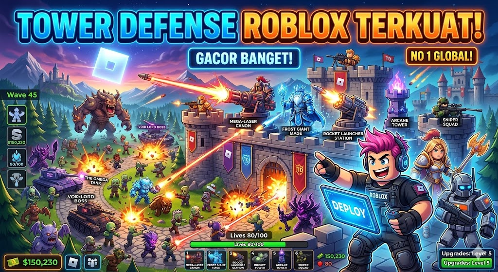 Roblox Tower Defense Terkuat: Base Tak Terkalahkan 2026!